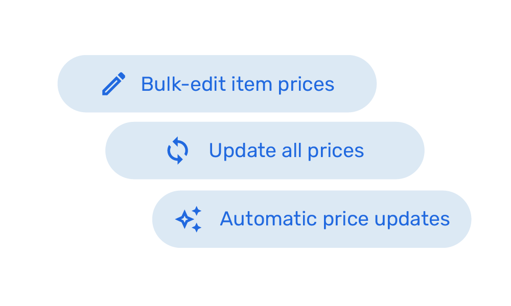 Update prices in bulk.