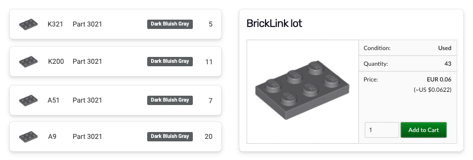 Consolidate multiple Bricqer lots into a single listing